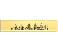 PREISER 12129 HO Scale Cyclists From The 1900s