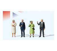 Preiser 13407 Queen Elizabeth II Special Edition Figure Set Painted 1:87 Scale 2
