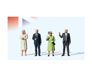 Preiser 13407 Queen Elizabeth II Special Edition Figure Set Painted 1:87 Scale 2