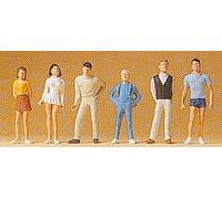 Preiser 14003 Teenagers (6) Standard Figure Set