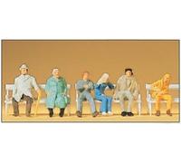PREISER 14004 HO Scale People Sitting On Benches