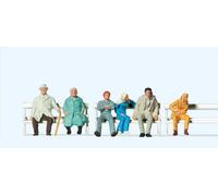 Preiser 14004 Seated Passengers (6) Standard Figure Set