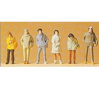 Preiser 14005 Youths (6) Standard Figure Set