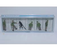 Preiser 14008 Police Figures Painted for Scenery 1:87 H0 NEW ORIGINAL PACKAGING