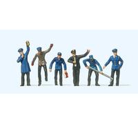 Preiser 14013 Railway Yard Workers (6) Standard Figure Set HO