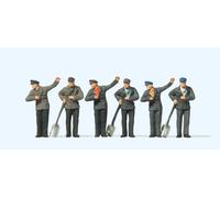 Preiser 14014 HO/OO Gauge Steam Locomotive Crews (6) Standard Figure Set