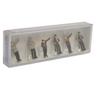 Preiser 14014 Steam Engine Crew (Set of 6 Figures) HO Gauge