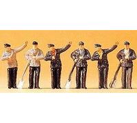 Preiser 14014 Steam Loco Crews (Pk6) OO/HO Gauge Figures
