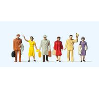 Preiser 14020 Passengers (6) Standard Figure Set