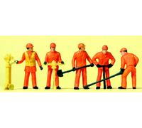 Preiser 14035 HO/OO Gauge Track Workers (5) Standard Figure Set