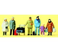 Preiser 14038 Travellers Winter Clothing (6) Standard Figure Set