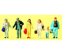 Preiser 14042 Walking Passers By (6) Standard Figure Set