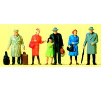 Preiser 1/87 th - PR14044 - Model Railway - Standing Passengers