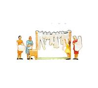 Preiser 14050 Women Hanging Laundry, H0, scale 1:87 Figure