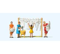 Preiser 14050 Women Hanging Laundry, H0, scale 1:87 Figure