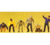 Preiser 14064 Workers (6) Standard Figure Set