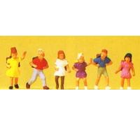 Preiser 14074 School Children (6) Standard Figure Set