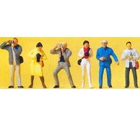 Preiser 14080 Photographers (6) Standard Figure Set
