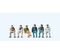 Preiser 14084 Seated Workers OO/HO Gauge Figures