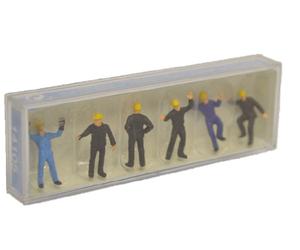 Preiser 14105 Railway Shunters (Set of 6 Figures) HO Gauge