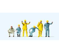 Preiser 14128 Crane Personnel (6) Standard Figure Set