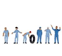 Preiser 14130 Mechanic 6 Figures H0 Fitters AMAIZING DETAIL HO 1:87