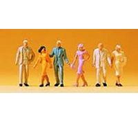 Preiser 14134 Walking Passengers (6) Standard Figure Set