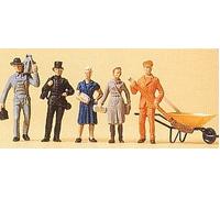 Preiser 14149 Period Professionals (5) Standard Figure Set