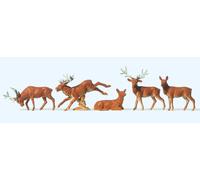 Preiser Standard Figure Set 14179 - Stags (5) - HO/OO Gauge - Hand-painted