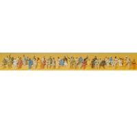 Preiser 14400 Seated Travelers in Train Compartment 48 Figures Pack HO NEW