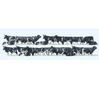 Preiser 14408 Black/White Cows (30) Standard Figure Set