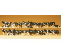 Preiser 14408 Black/White Cows (30) Standard Figure Set