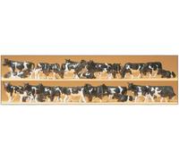 PREISER 14408 HO Scale Assorted Black And White Cows