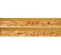 Preiser 14409 Brown Cows (30) Standard Figure Set
