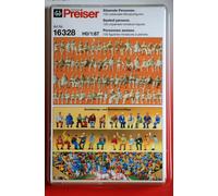 Preiser 16328 Seated People 120 Unpainted Miniature Figure Kit H0 New
