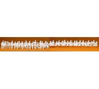 Preiser 16349 Bus/Train Seated Passengers (36) Unpainted Figures HO