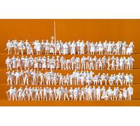 Medieval Festival unpainted figure set (x125) Preiser 16359