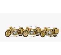 Preiser 16572 German Reich 1939-45 VMW R12 Motorcycles (3) Kit