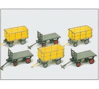 PREISER 17112 HO Scale Hand Trucks For Transporting Postal Packages