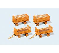 Preiser 17128 Trailer for Electric Cart, DB, Kit, H0, New 2021