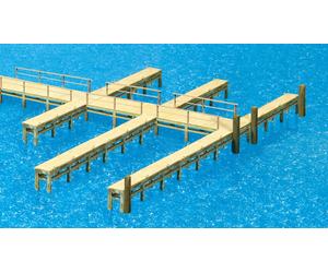 Preiser 17315 HO/OO Gauge Pontoon/Landing Stage Kit