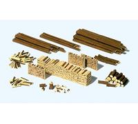 Preiser 17609 Trunks, Logs, Wood Pile, Kit, H0