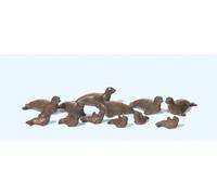 Preiser 20395 HO/OO Gauge Circus Seals (12) Figure Set