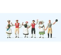 Preiser 24604 German National Costume (6) Figure Set HO