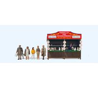 Preiser 24693 Fairground Stall "Porcelain", Ready-Made Model, H0, New 2025
