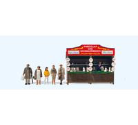 PREISER 24693 HO Scale Exhibition Stand 'Porcelain' Pre-Built Model