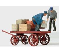 Preiser 28084 Loading Workers with Cart