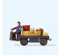 Preiser 28147 Electric Cart with Driver German Federal Railway Figure Set HO NEW