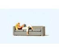 Preiser 28179 Woman Reading on Sofa Figure