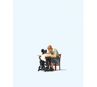Preiser 28183 Woman at Sewing Machine Figure HO